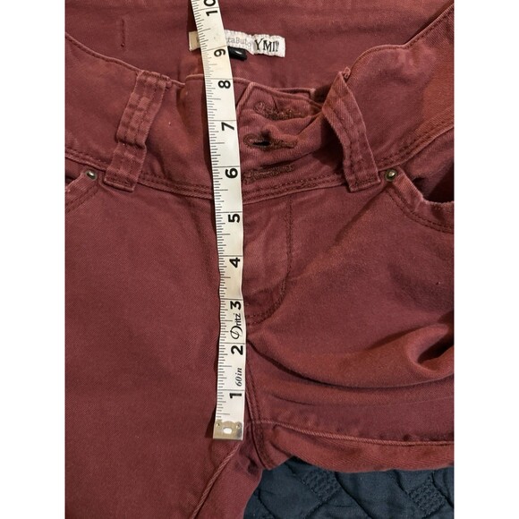 YMI Jeans Mid Rise Size 7 Skinny 3 Button Distressed Women's Juniors - Picture 3 of 7